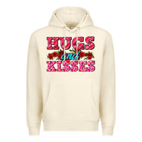 Sandshell hugs and kisses valentines Premium Hoodie - AdoDesignShop