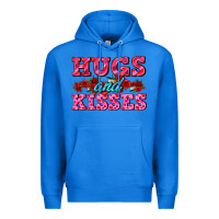 True Royal hugs and kisses valentines Premium Hoodie - AdoDesignShop