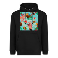 Black summer vibes seamless pattern Heavyweight Hoodie - BundleAndBundleShop