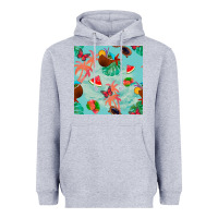 Heather Grey summer vibes seamless pattern Heavyweight Hoodie - BundleAndBundleShop