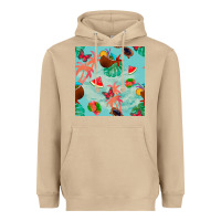 Mushroom summer vibes seamless pattern Heavyweight Hoodie - BundleAndBundleShop