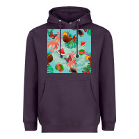 Plum summer vibes seamless pattern Heavyweight Hoodie - BundleAndBundleShop