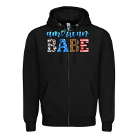 Black american babe Zipper Hoodie - HRA Design Shop