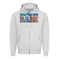 Dove Grey american babe Zipper Hoodie - HRA Design Shop