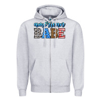 Heather Grey american babe Zipper Hoodie - HRA Design Shop