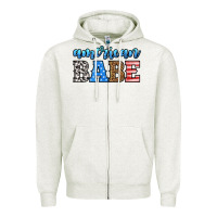 Oatmeal Heather american babe Zipper Hoodie - HRA Design Shop