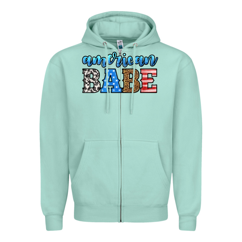 American Babe Zipper Hoodie by HRA Design Shop | Teevron