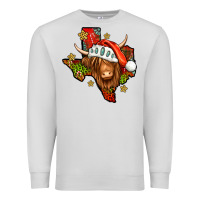 Dove Grey Shaggy cow Texas Christmas Premium Sweatshirt - Jasminsmagicworld