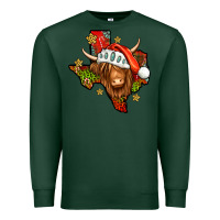 Sports Green Shaggy cow Texas Christmas Premium Sweatshirt - Jasminsmagicworld