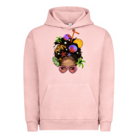 Pigment Salmon Beach Hair Afro Messy Bun Bbs Urban Hoodie - BundleAndBundleShop