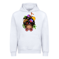 Beach Hair Afro Messy Bun Bbs Urban Hoodie | Teevron