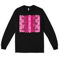 Black Breast Cancer Brushstrokes Long Sleeve Tee - texasbilliewilder