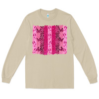 Mushroom Breast Cancer Brushstrokes Long Sleeve Tee - texasbilliewilder
