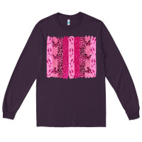 Plum Breast Cancer Brushstrokes Long Sleeve Tee - texasbilliewilder