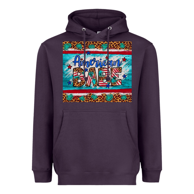 American Babe Leopard Gemstone Heavyweight Hoodie by Artiststas | Teevron