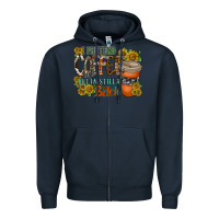 Navy coffee Zipper Hoodie - RacoonDesign