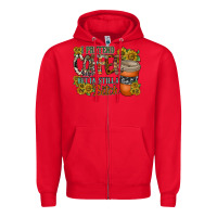 Red coffee Zipper Hoodie - RacoonDesign