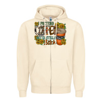 Sandshell coffee Zipper Hoodie - RacoonDesign