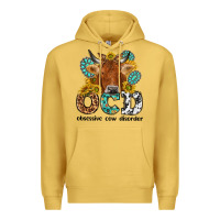 Antique Gold obsessive cow disorder Premium Hoodie - NancyCooperArtShop