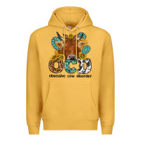 Mustard obsessive cow disorder Premium Hoodie - NancyCooperArtShop