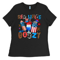 Black red white boozy Ladies Tee - AdoDesignShop
