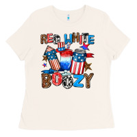 Bone red white boozy Ladies Tee - AdoDesignShop