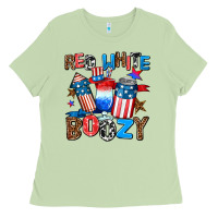 Matcha red white boozy Ladies Tee - AdoDesignShop