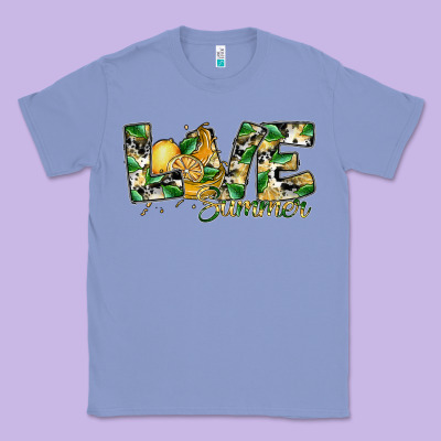 Love Summer Lemon Classic Tee Designed By Sublimationcraftshop