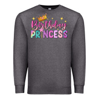 Charcoal Heather birthday princess Premium Sweatshirt - NancyCooperArtShop