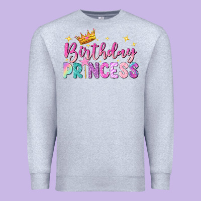Birthday Princess Premium Sweatshirt Designed By Nancycooperartshop