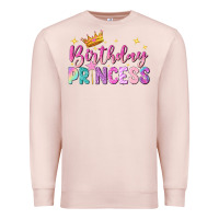 Pale Pink birthday princess Premium Sweatshirt - NancyCooperArtShop