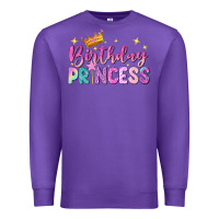 Purple birthday princess Premium Sweatshirt - NancyCooperArtShop