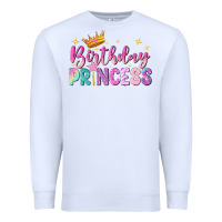 White birthday princess Premium Sweatshirt - NancyCooperArtShop