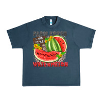 Midnight Navy farm fresh watermelon Urban Heavy Tee - Zillion Design Studio