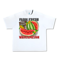 White farm fresh watermelon Urban Heavy Tee - Zillion Design Studio
