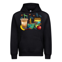 Black School Boy Coffee Cup Bbs Urban Hoodie - BundleAndBundleShop