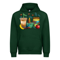 Forest Green School Boy Coffee Cup Bbs Urban Hoodie - BundleAndBundleShop