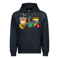 Navy School Boy Coffee Cup Bbs Urban Hoodie - BundleAndBundleShop