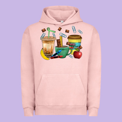 School Boy Coffee Cup Bbs Urban Hoodie Designed By Bundleandbundleshop