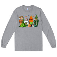 Heather Grey camping coffee cups Long Sleeve Tee - Zillion Design Studio