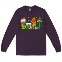 Plum camping coffee cups Long Sleeve Tee - Zillion Design Studio