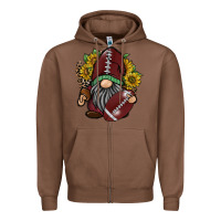 Chestnut football gnome Zipper Hoodie - RacoonDesign