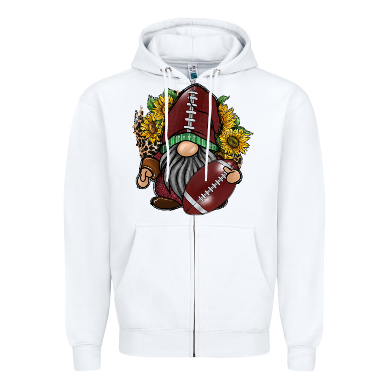 Football Gnome Zipper Hoodie by RacoonDesign | Teevron