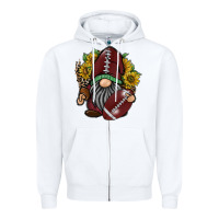White football gnome Zipper Hoodie - RacoonDesign