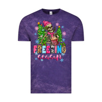 Cloud Purple freezing season skeleton Vintage Tee - Zillion Design Studio