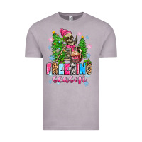 Vintage Zinc freezing season skeleton Vintage Tee - Zillion Design Studio