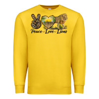 Lemon peace love lions Premium Sweatshirt - LillyAllenDesigns