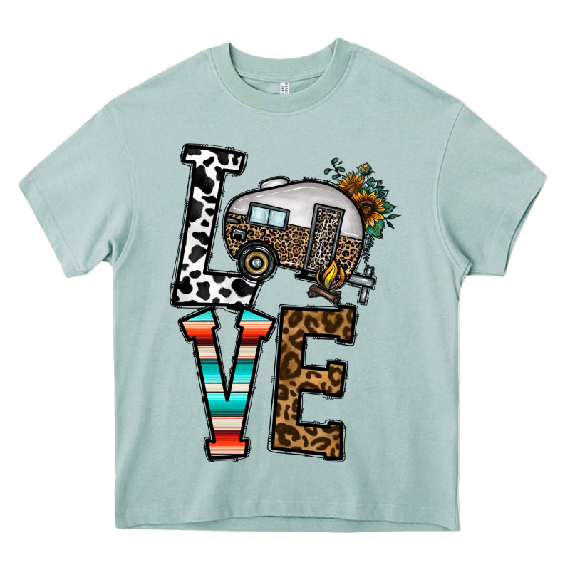 Love Caravan Heavy Core Tee by CowhideDigitalArt | Teevron