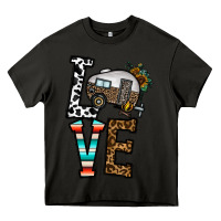 Asphalt love caravan Heavy Core Tee - CowhideDigitalArt