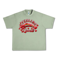 Oil Green Feeling Loved Valentine's Day Urban Heavy Tee - RanaPortraitStore